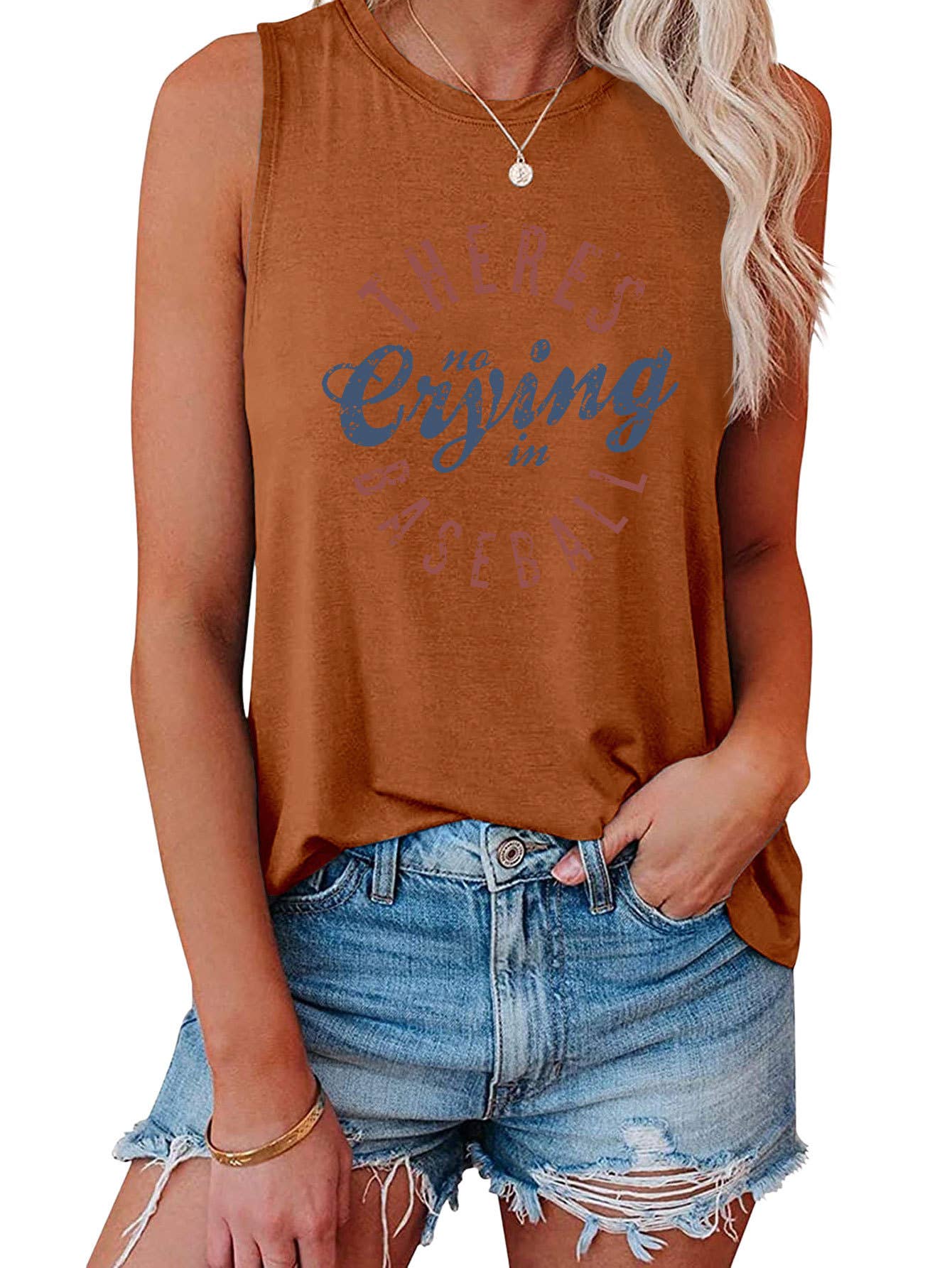 Fashionable loose there's no crying vest