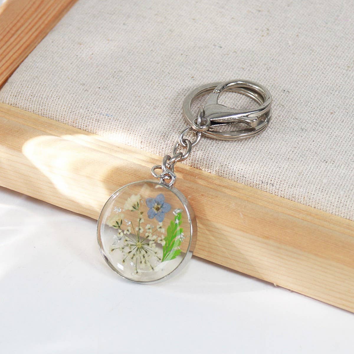 NEW SUMMER DRIED FLOWER KEYCHAIN PENDANT_CWMM3703