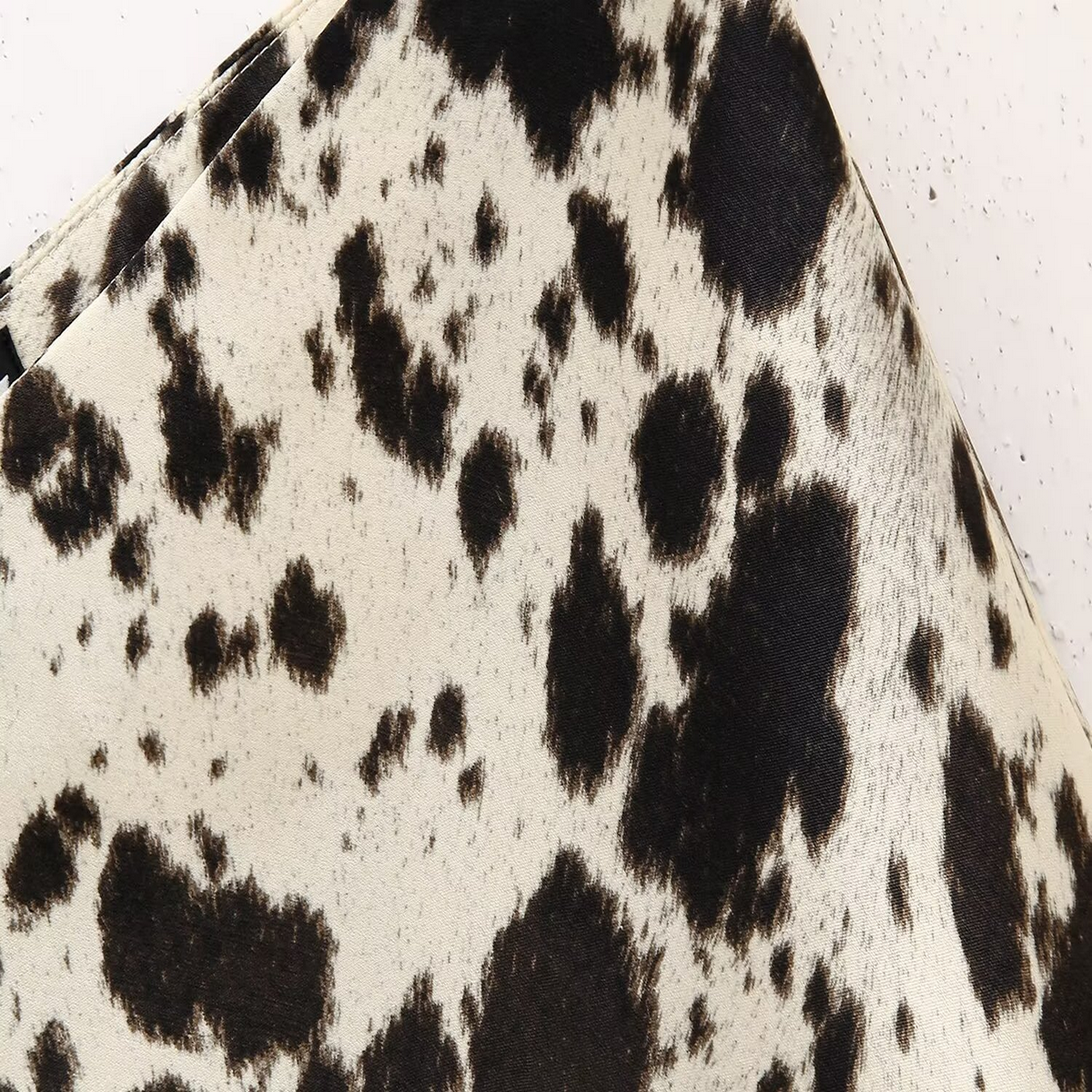 Satin Midi Skirt, Trendy Animal Print Design