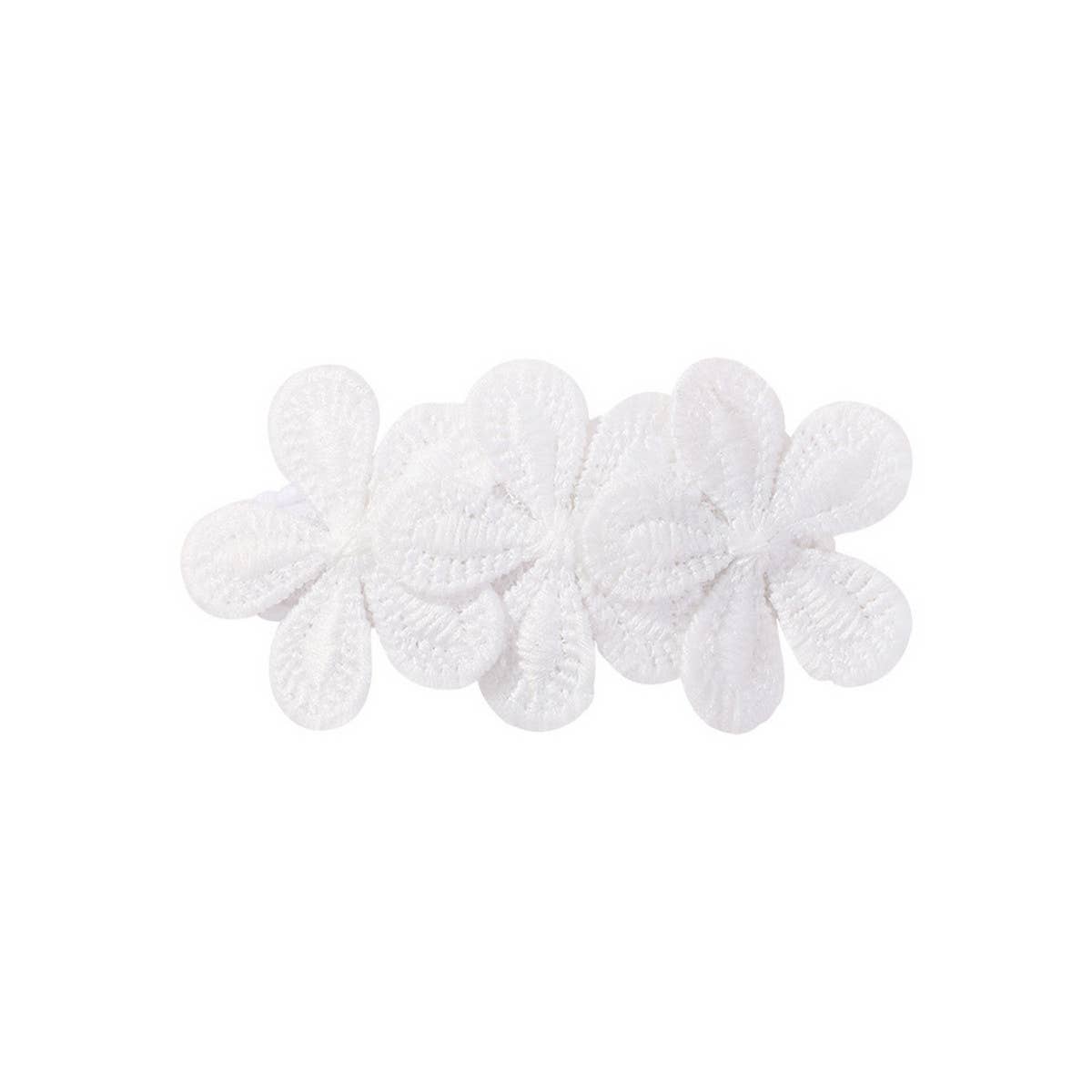 CHILDREN'S PETAL FLOWER BLACK AND WHITE HAIRPIN
