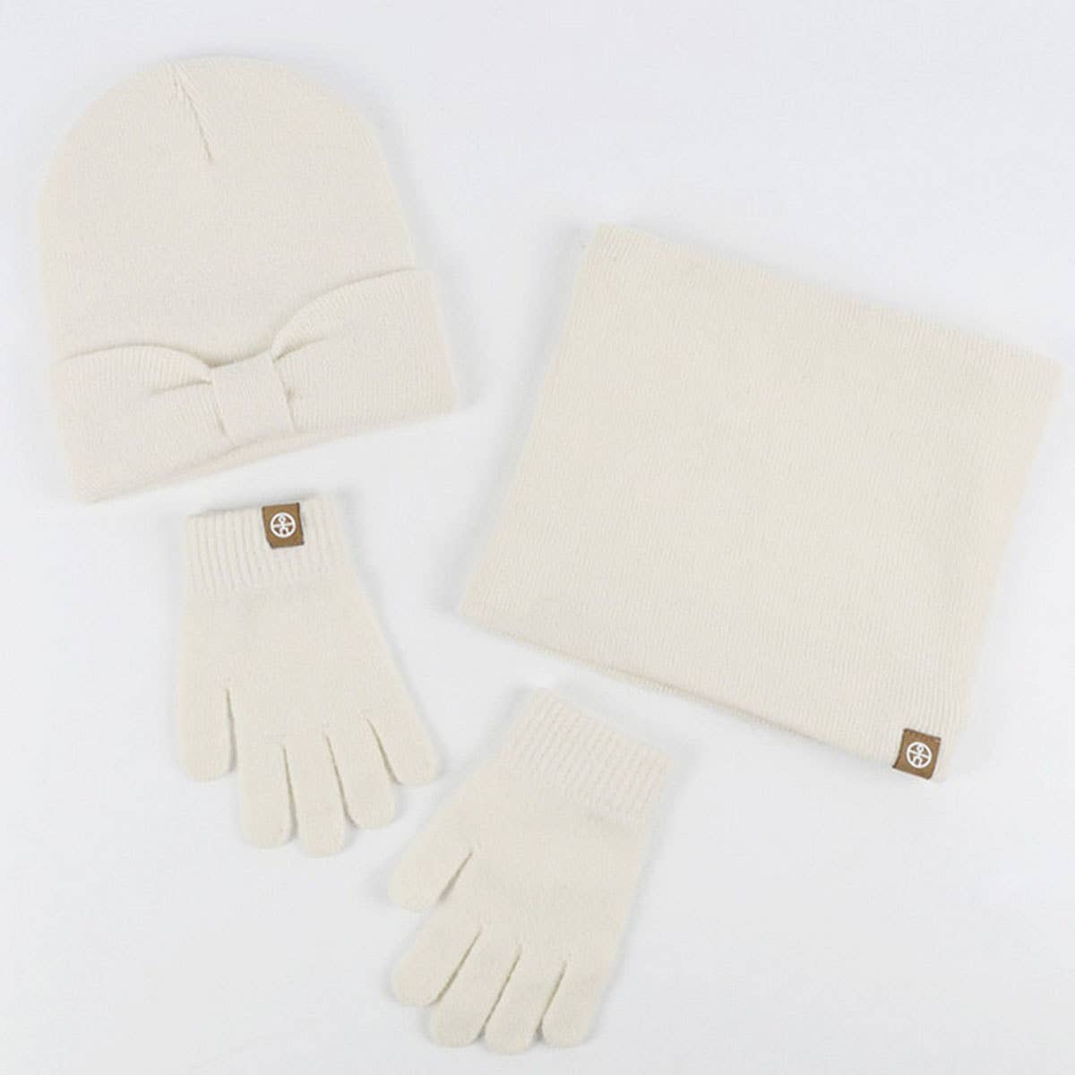 AUTUMN AND WINTER BOW CHILDREN'S THREE-PIECE SUIT_CWMM2780