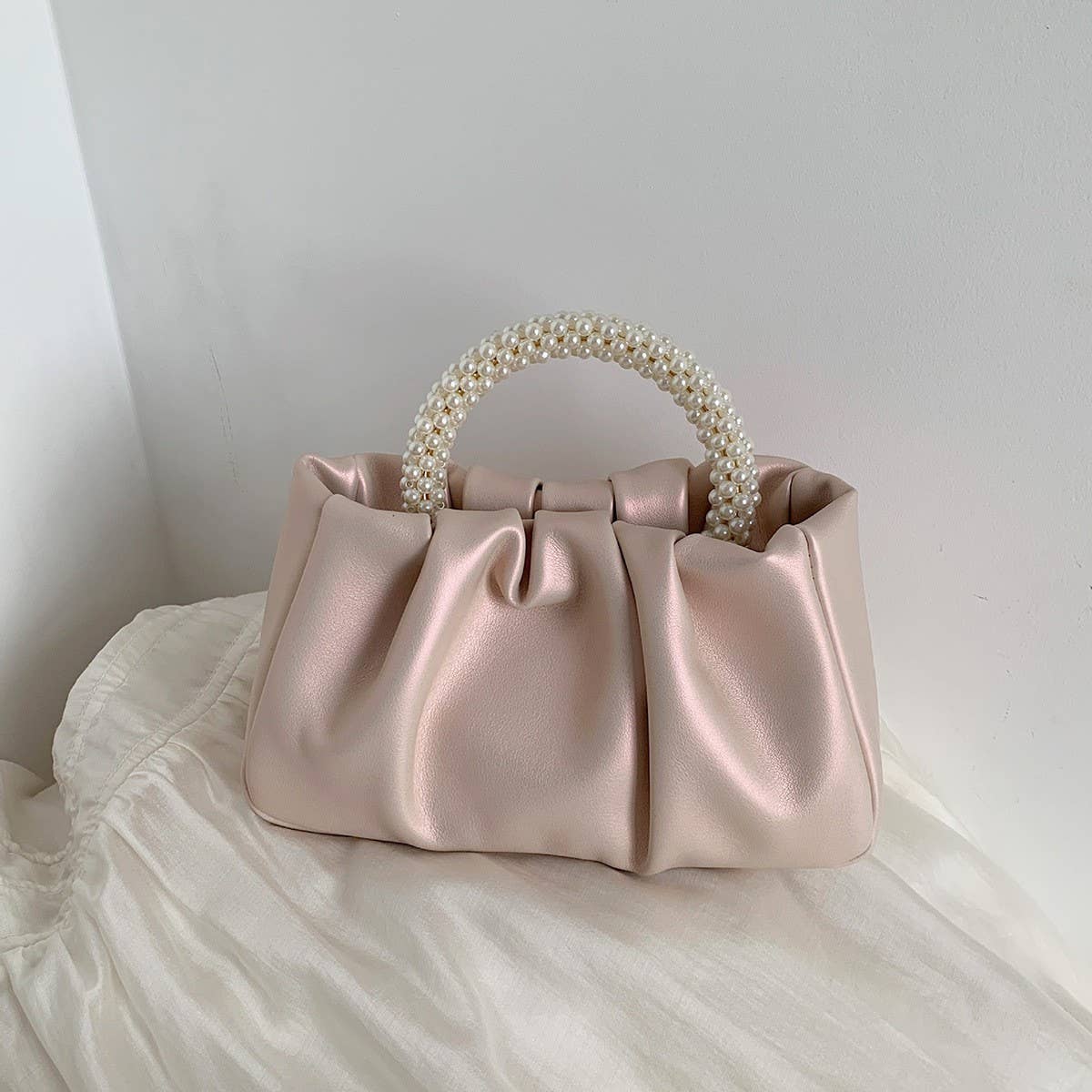 CWAB4845_FASHION PLEATED SWEET HANDBAG EVENING BAG