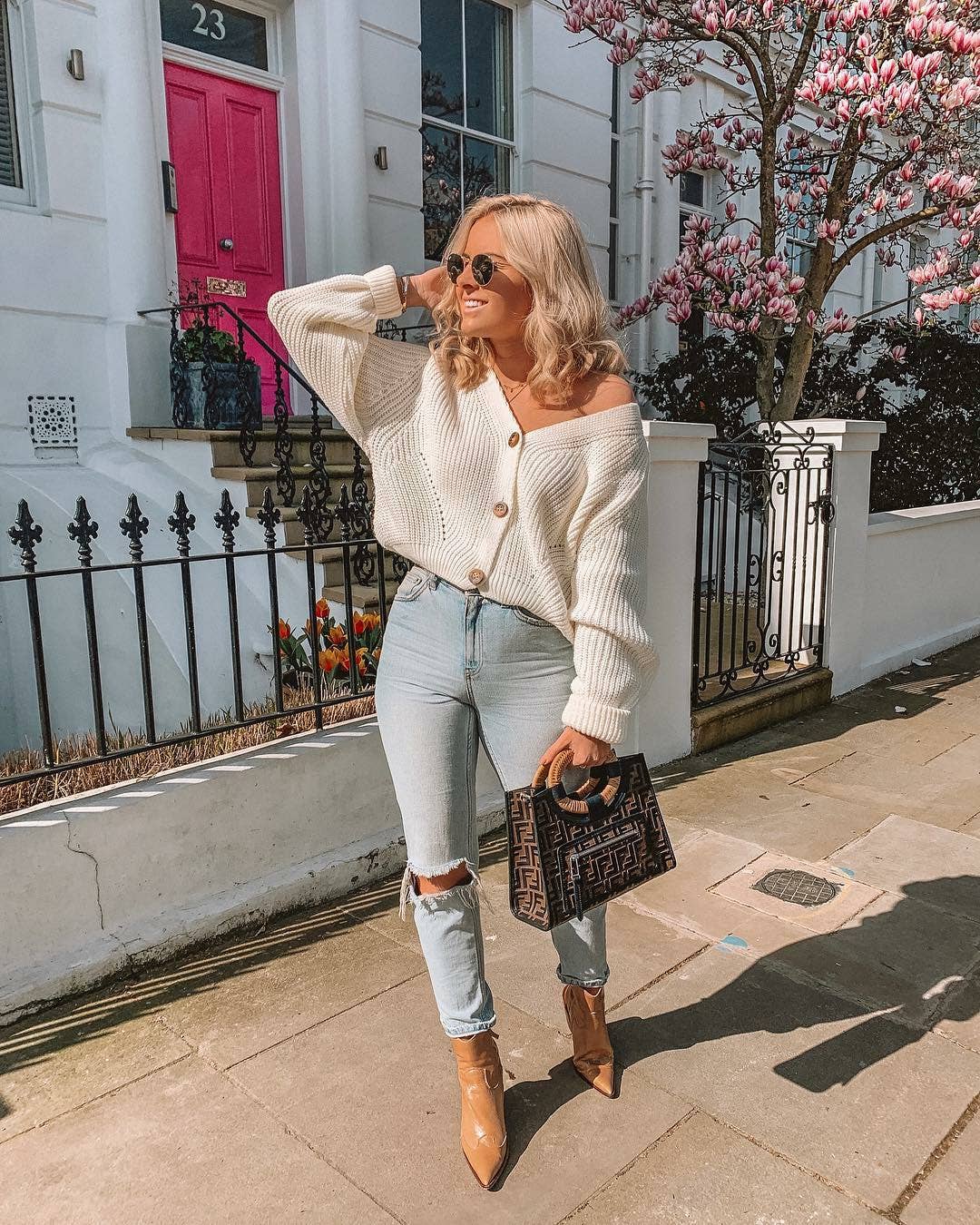 SOLID COLOR SWEATER CARDIGAN SHORT KNIT COAT