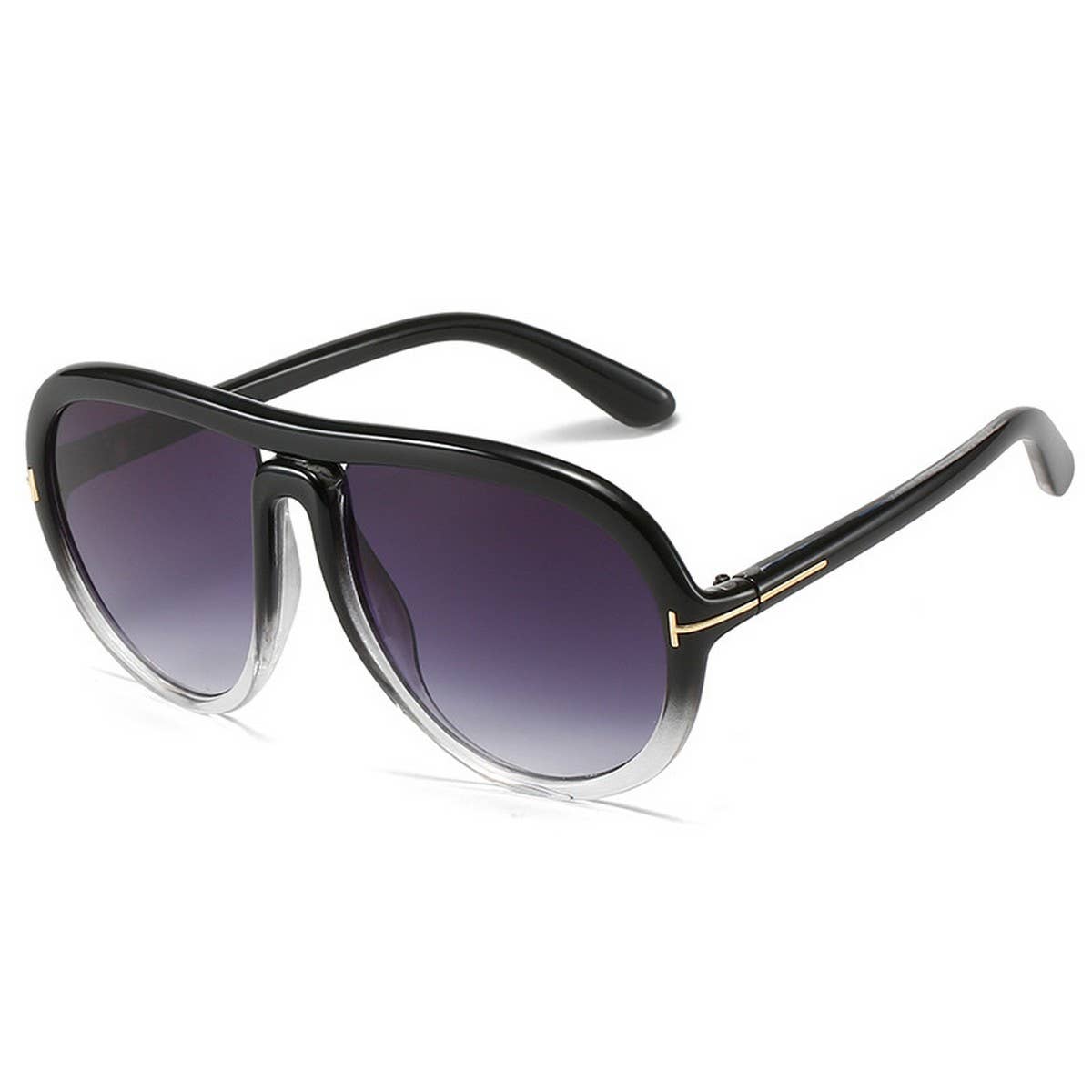 T-SHAPED SUNGLASSES RETRO LARGE FRAME SUNGLASSES