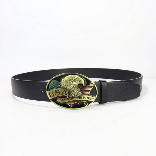 WESTERN STYLE BELT BUCKLE WITH ANIMAL ENGRAVING_CWABE0437