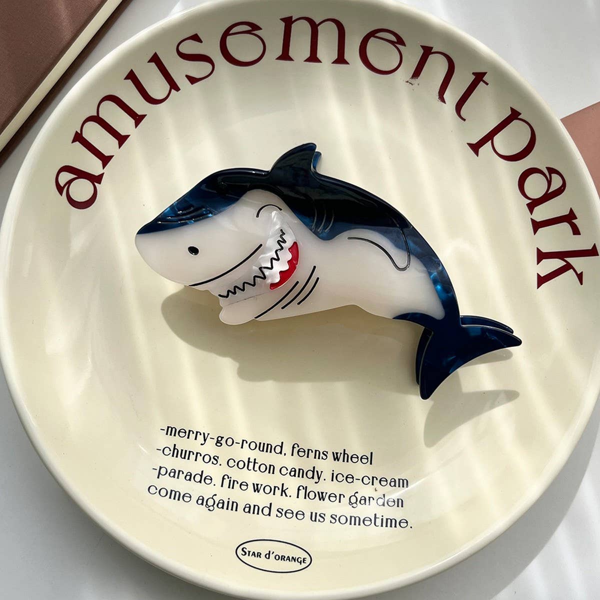 Shark Acetate Ocean Hair Claw Clip ? Large