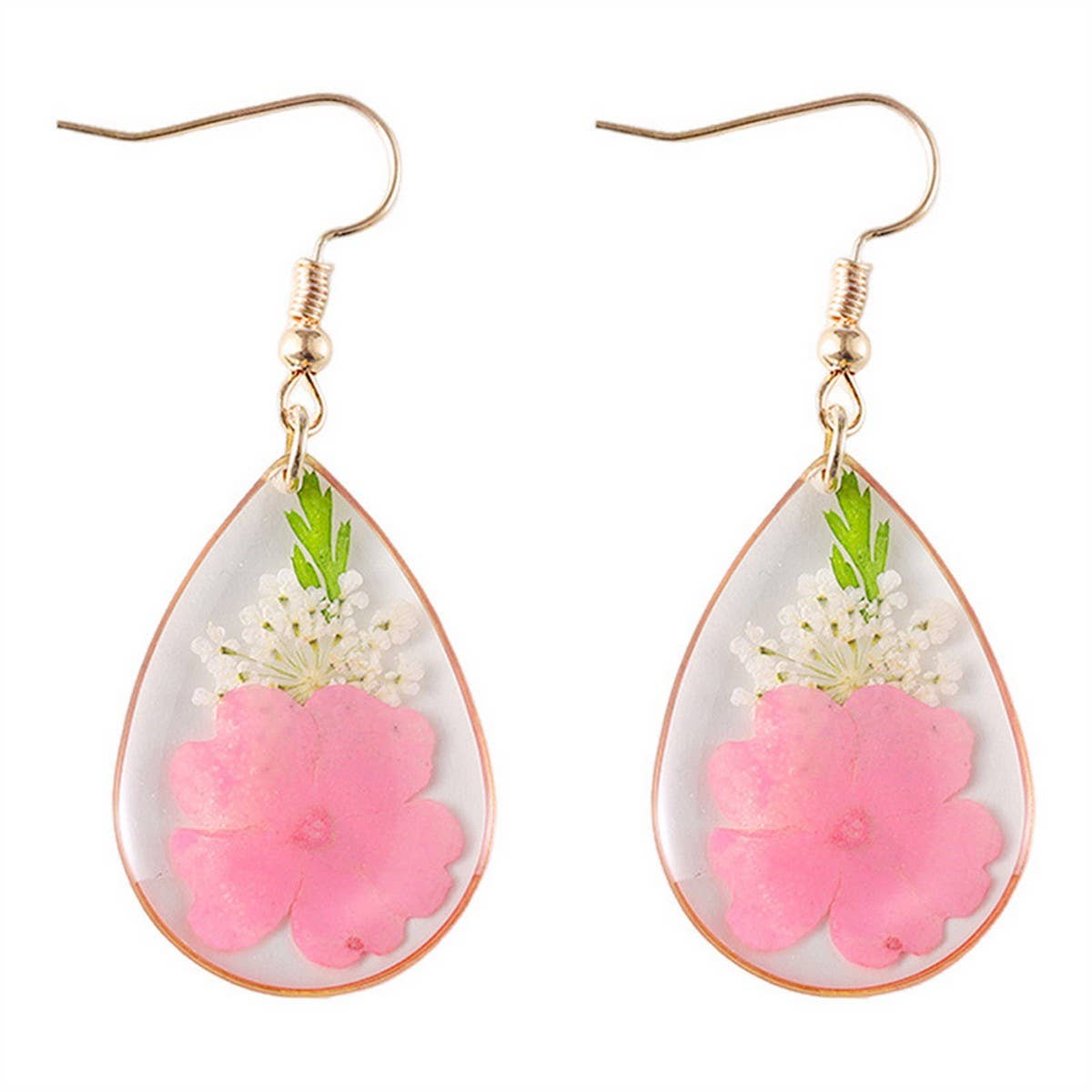 FASHIONABLE FLOWER PASTORAL STYLE EARRINGS