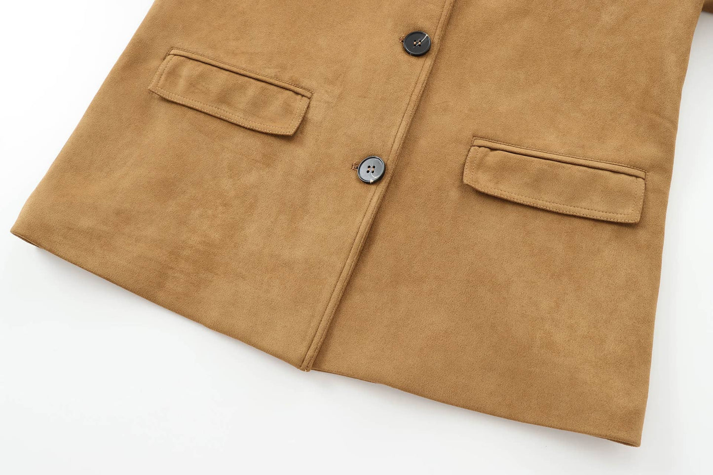 SINGLE-BREASTED ALL-IN-ONE LAPEL SOLID SUIT