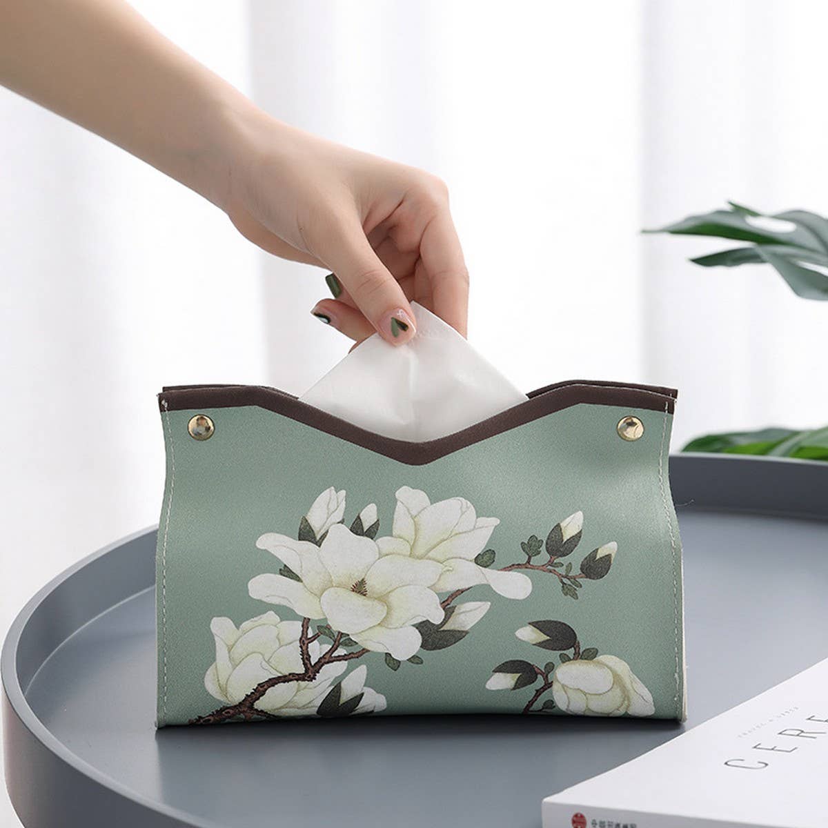 OIL PAINTING TISSUE BOX DESKTOP STORAGE BOX_CWMM2252