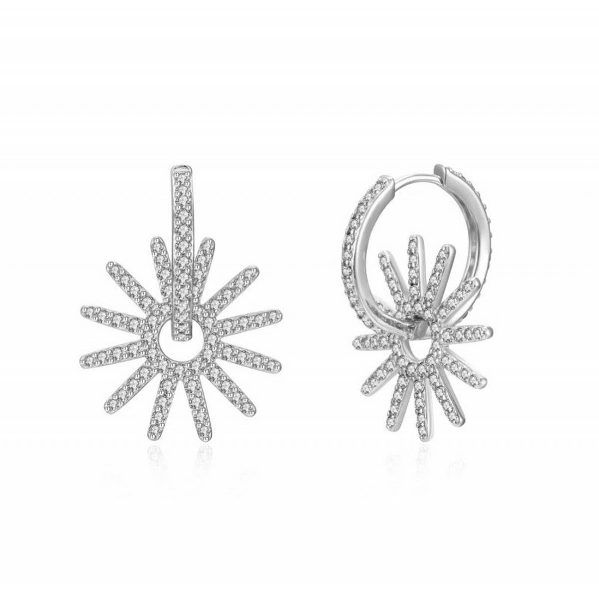 COLORFUL HOT WHEELS SUNFLOWER EXAGGERATED EARRINGS