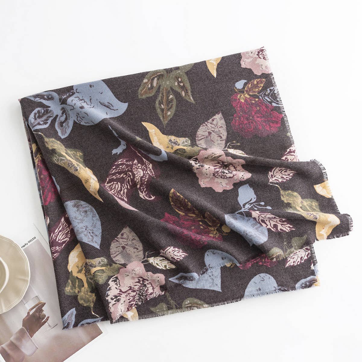 WOMEN SIMPLE FASHIONABLE WARM PRINTED SCARF