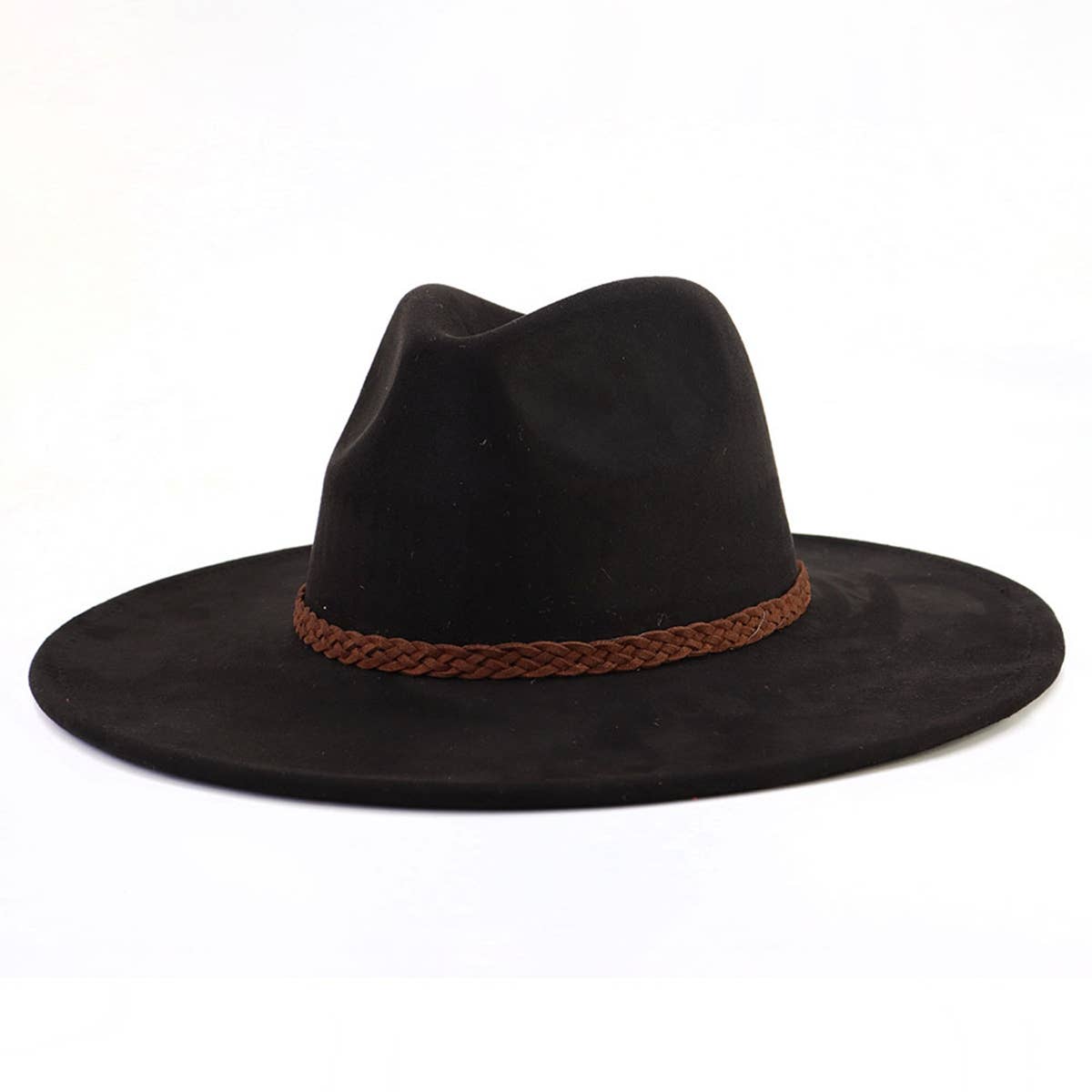 WOMEN AUTUMN AND WINTER WARM BELT PANAMA HAT_CWAH0681