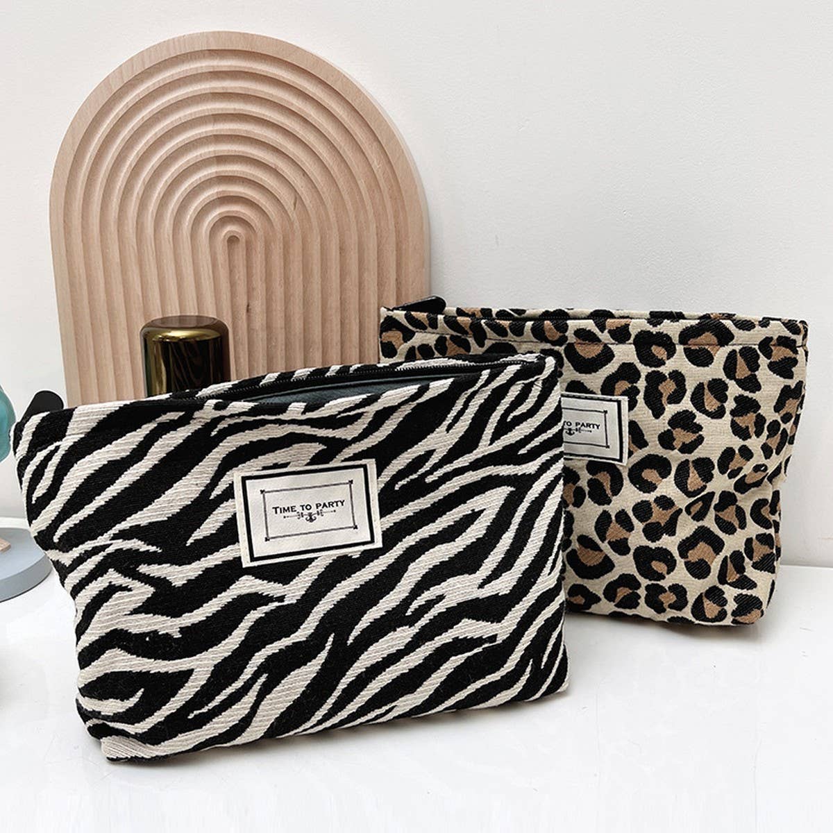 LEOPARD LARGE CAPACITY MAKEUP BAG STORAGE BAG_CWAB1227