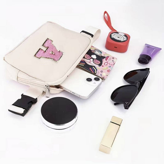 Nylon Letter Belt Bag??Adjustable Sport Waist Pack_CUAB0281