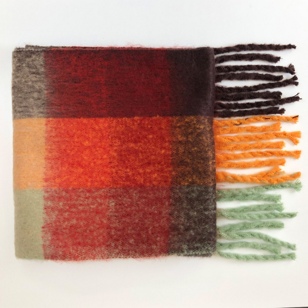 Colorful Tartan Scarf ? Cozy Thick Winter Wrap