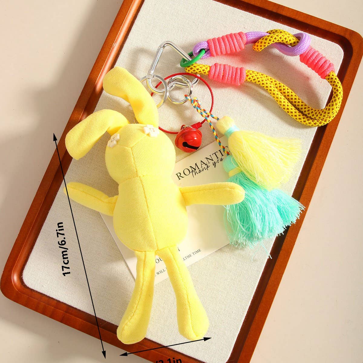 Cute Rabbit Keychain with Hanging Earrings