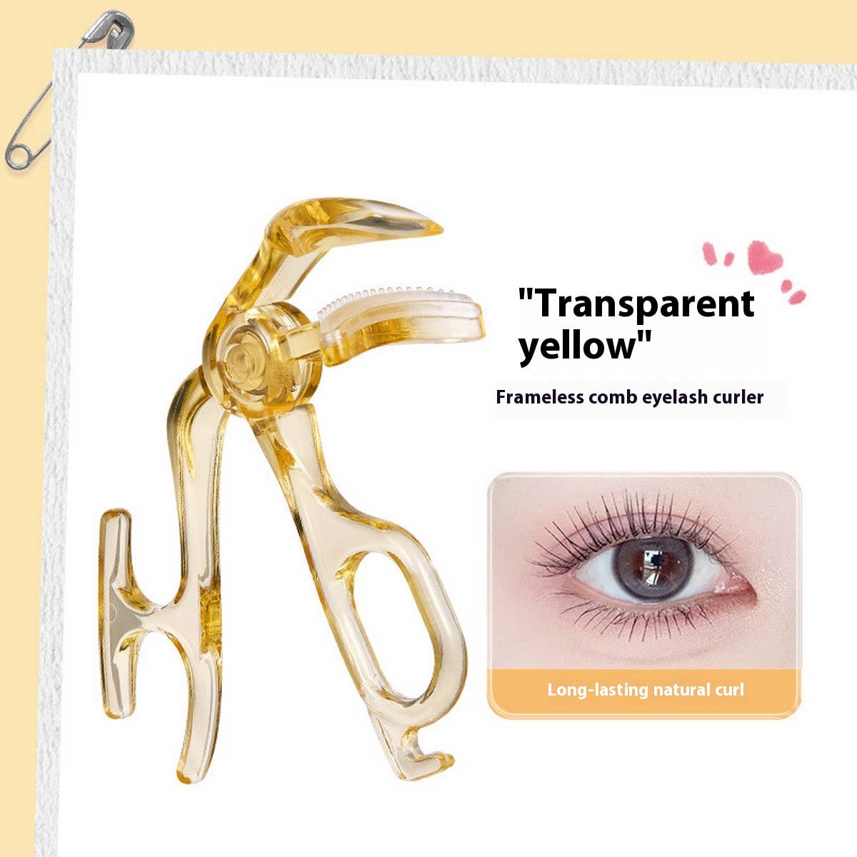 Frameless Eyelash Curler, Portable & Natural