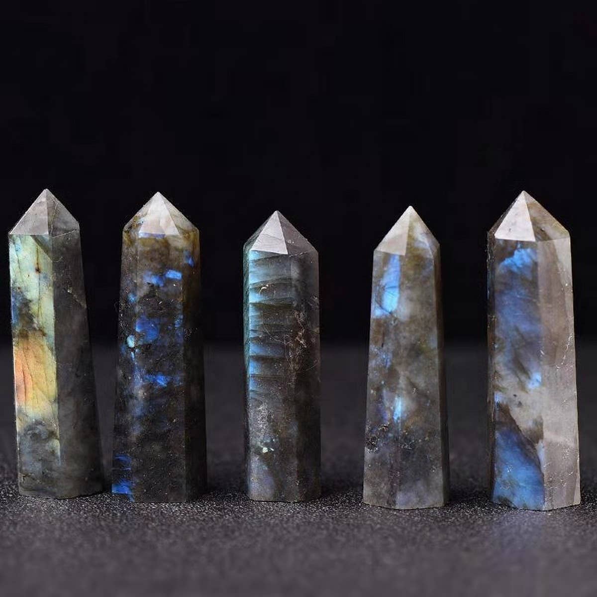 Moonstone Crystal Hex Facet Wand