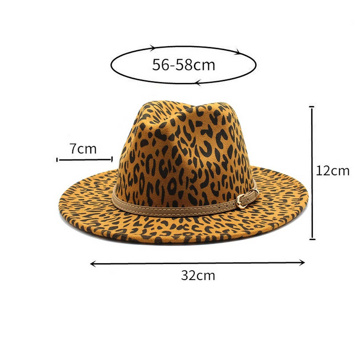 WOOLEN JAZZ HAT WIDE BRIM HAT FLAT BRIM HAT_CWAH2576