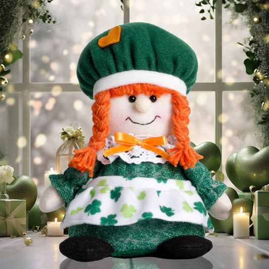ST. PATRICK'S DAY PARTY APRON SUIT RUDOLPH DOLL_CWMM3448