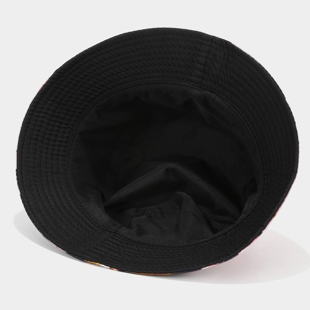 WOMEN SUN VISOR PRINTED DOUBLE-SIDED BUCKET HAT_CWAH1634