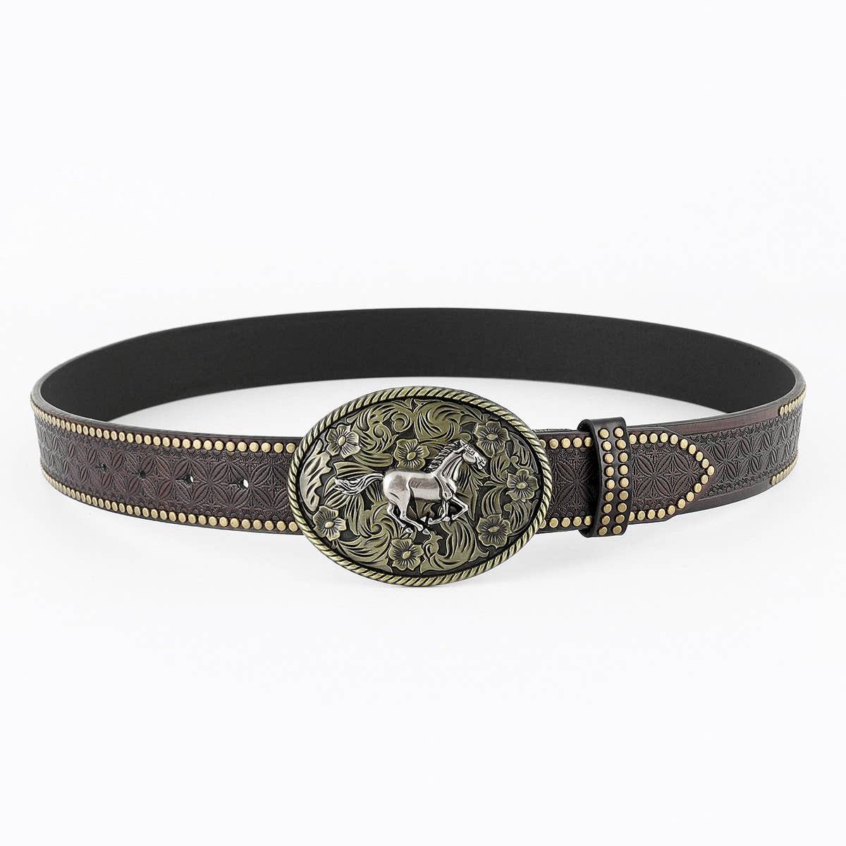 CLASSIC MEN'S PUNK EMBOSSED LEATHER BELT_CWABE0411