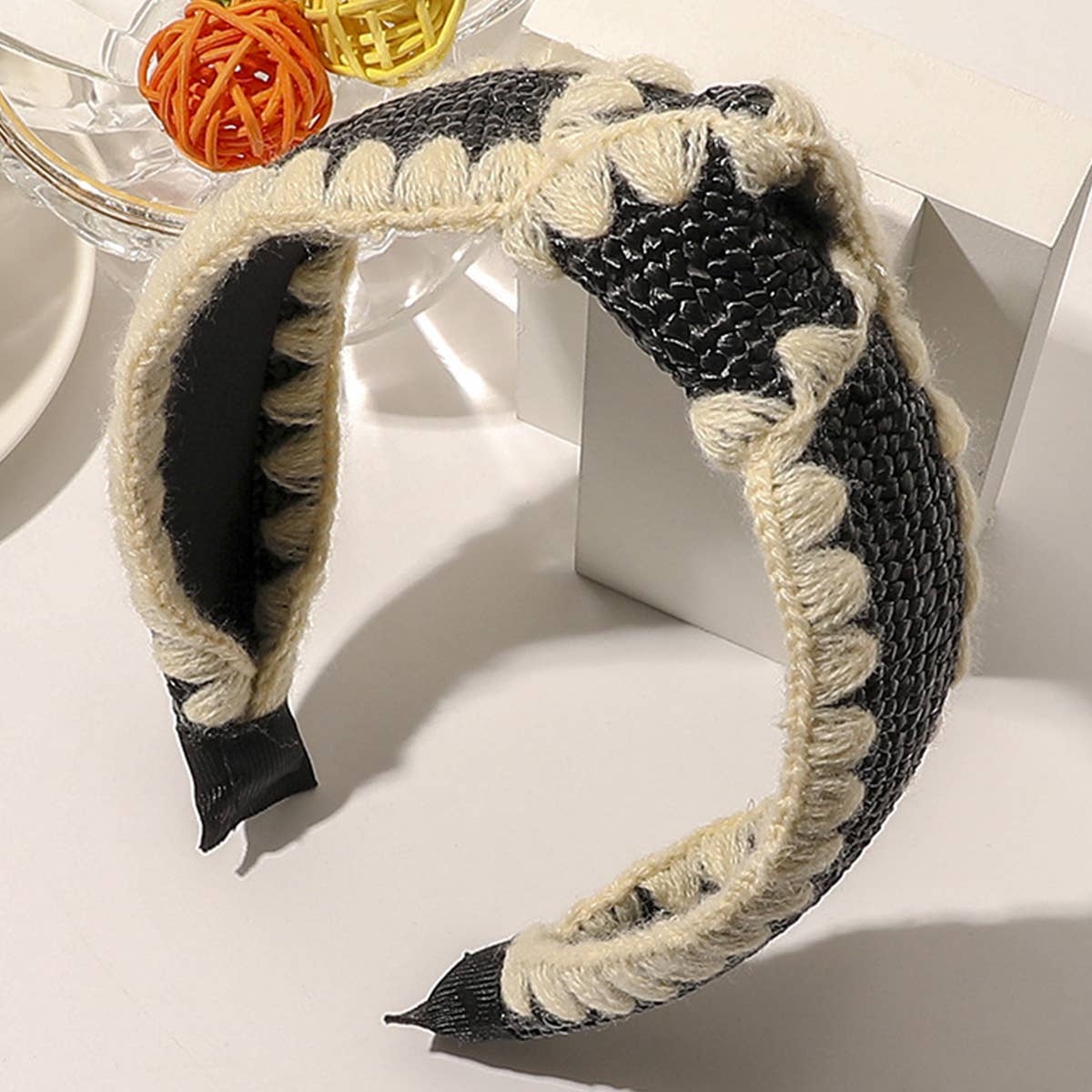 FASHION  WOVEN DECORATIVE HAIR HOOP_CWAHA0228