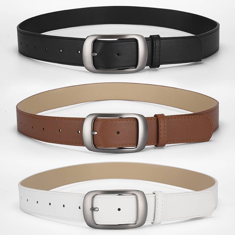 Superior sense with suit simple buckle buckle belt