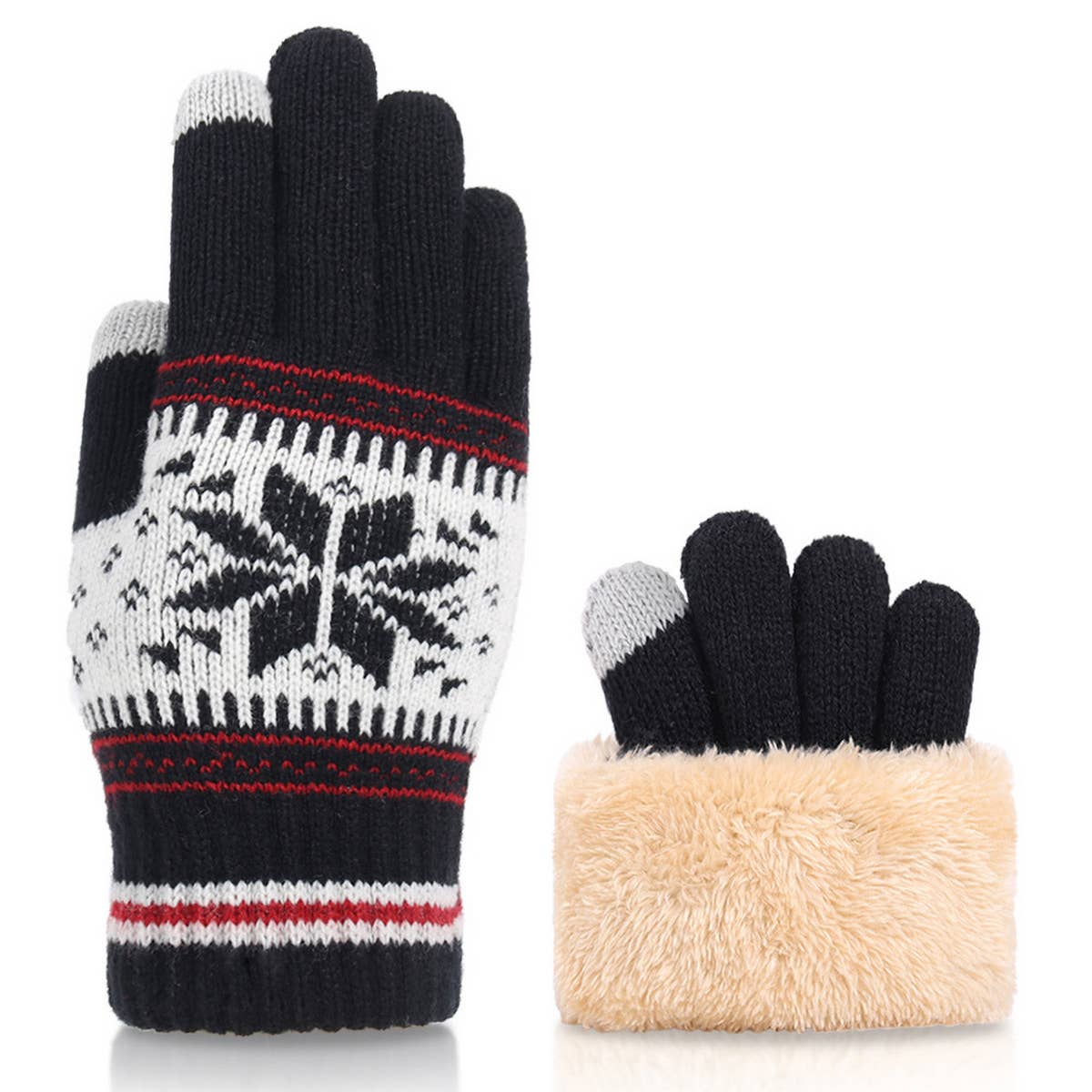 DOUBLE-LAYER COLD-PROOF WARM KNITTED GLOVES_CWAG0131