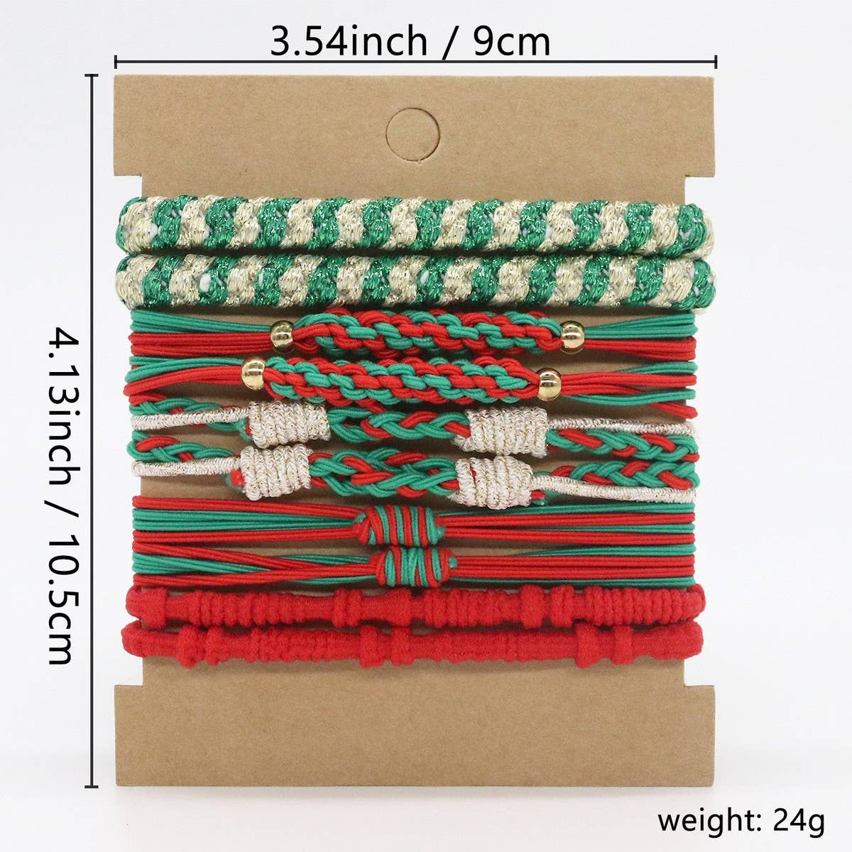 CHRISTMAS NEW CARD SET HAIR SCRUNCHIES