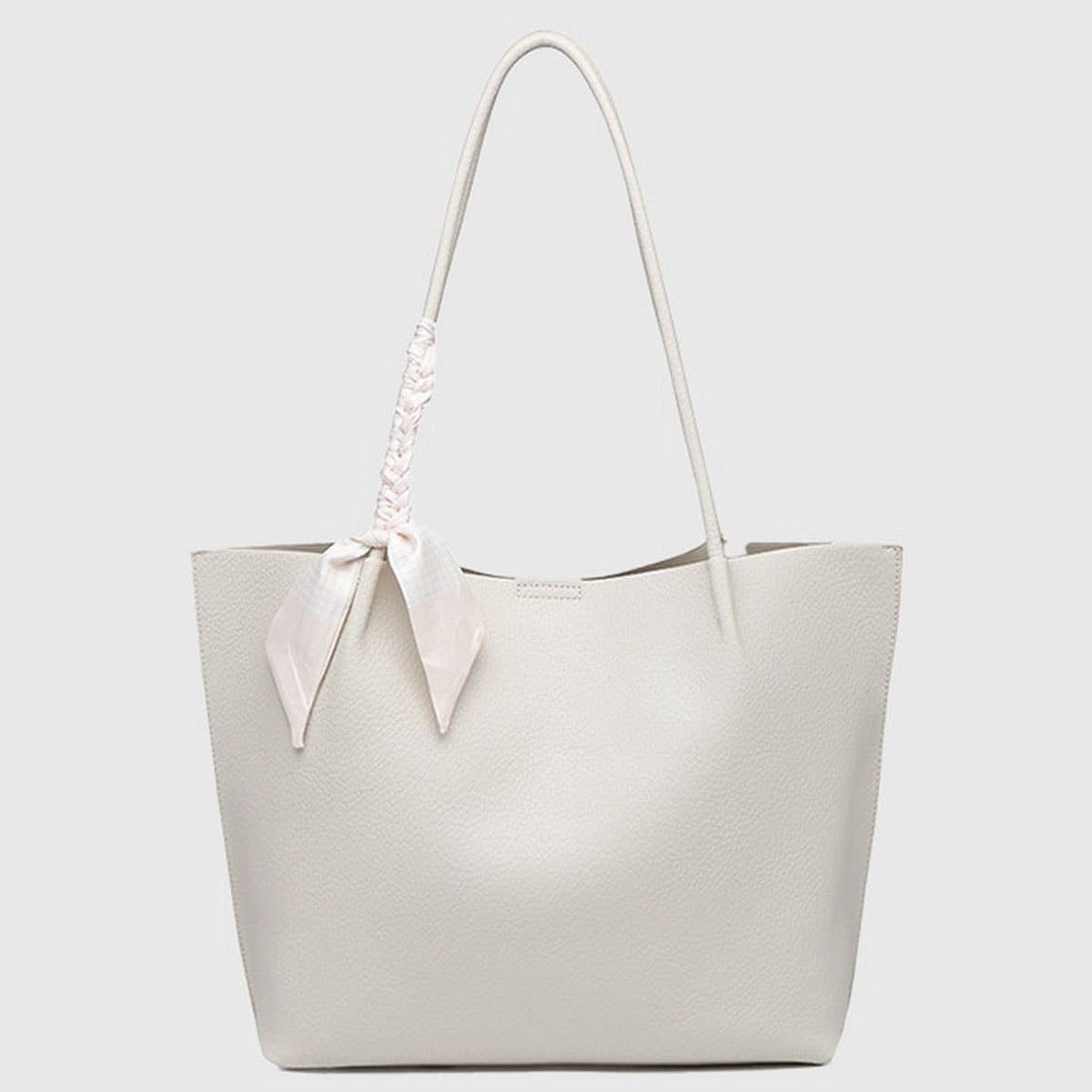 Fashion Soft Leather Large Tote Shoulder Bag＿CWAB5111