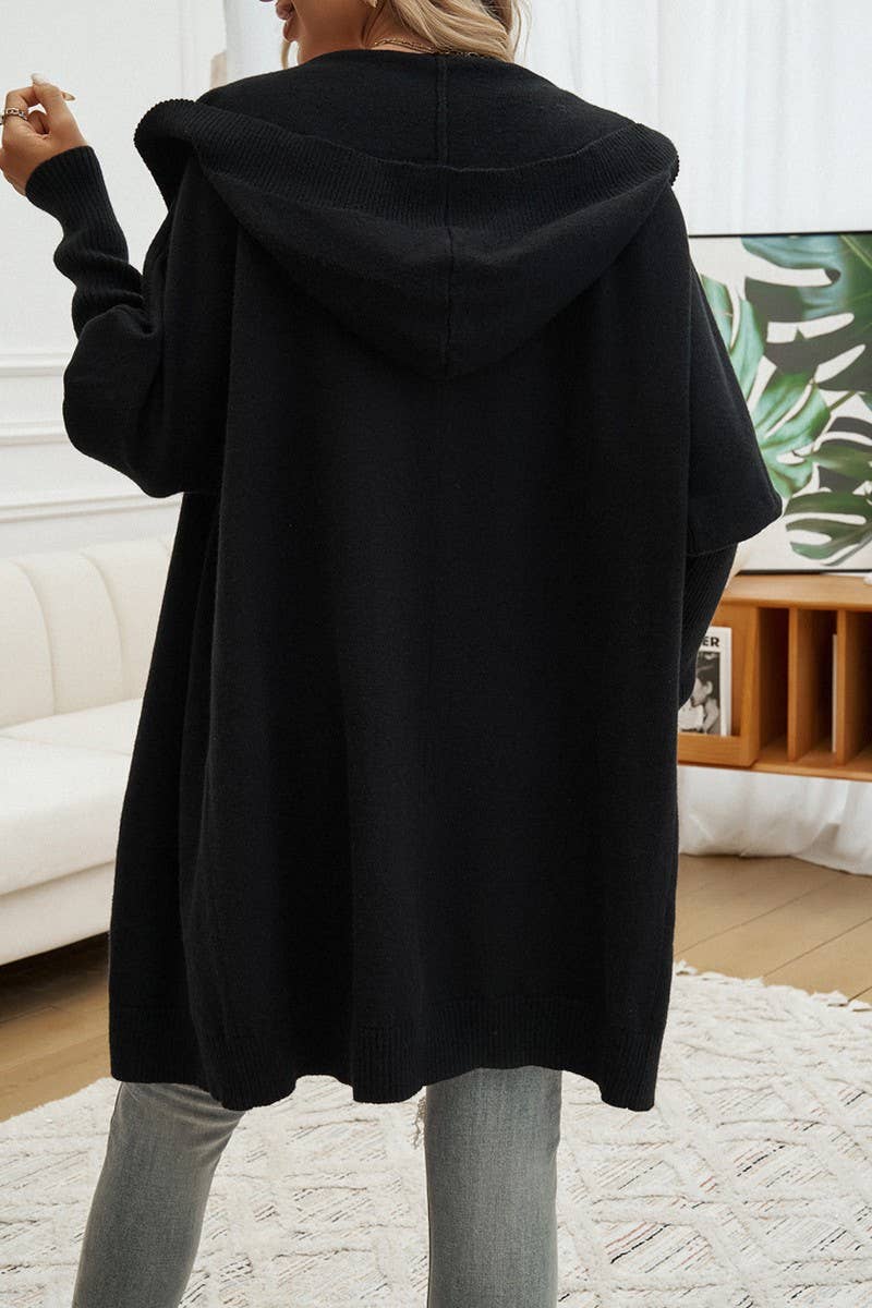 CWOCAL0900_BUTTON-DOWN HOODED CARDIGAN JACKET