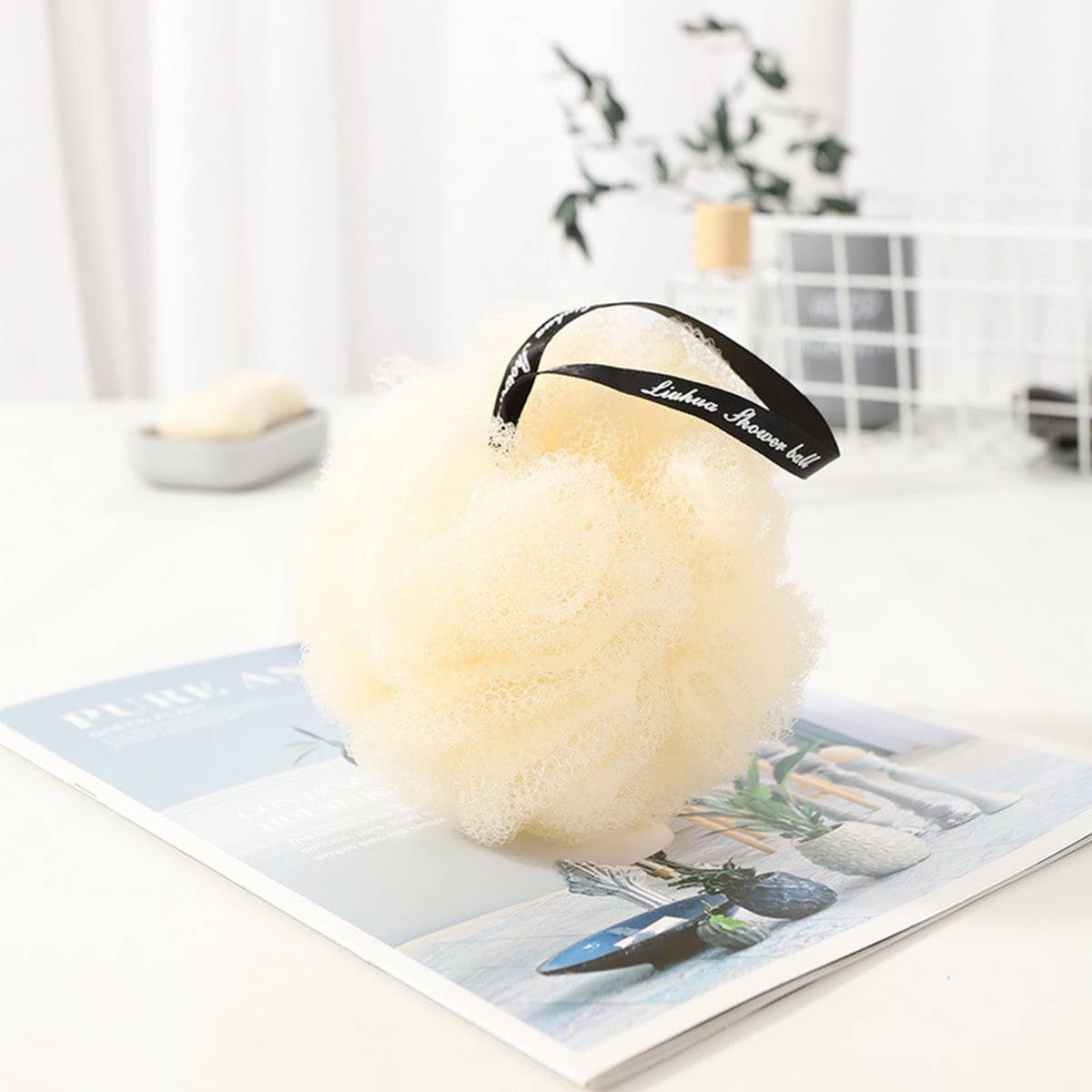 BATH POUF LARGE CACTUS SOFT BATH POUF_CWMM3374