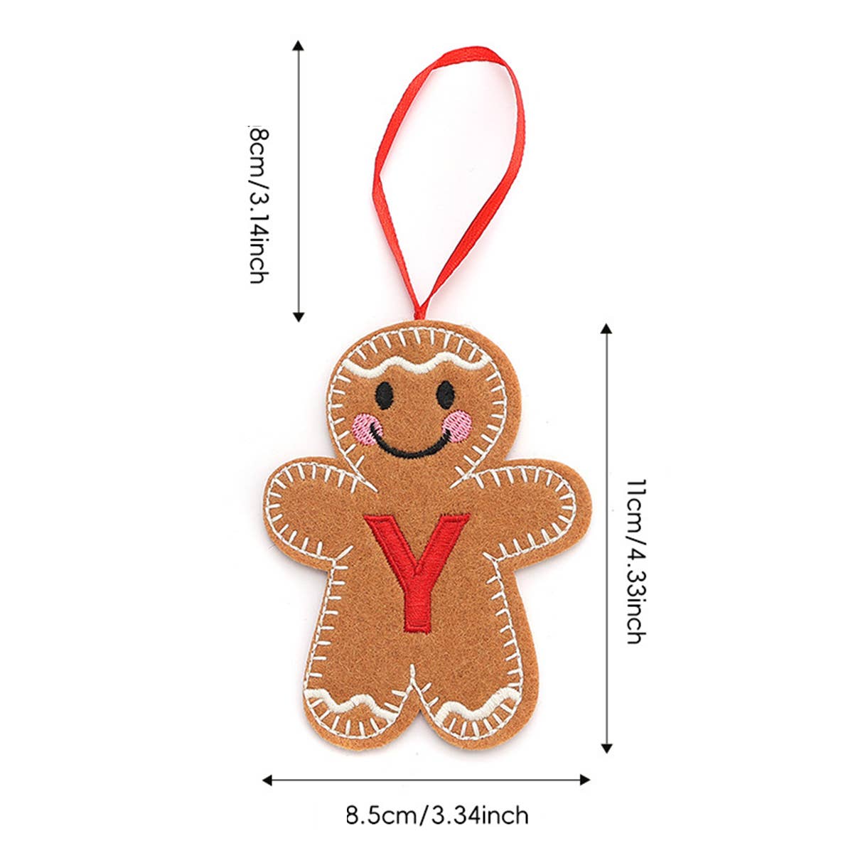CWMM9399_NEW CHRISTMAS GINGERBREAD MAN DECORATION PENDANT