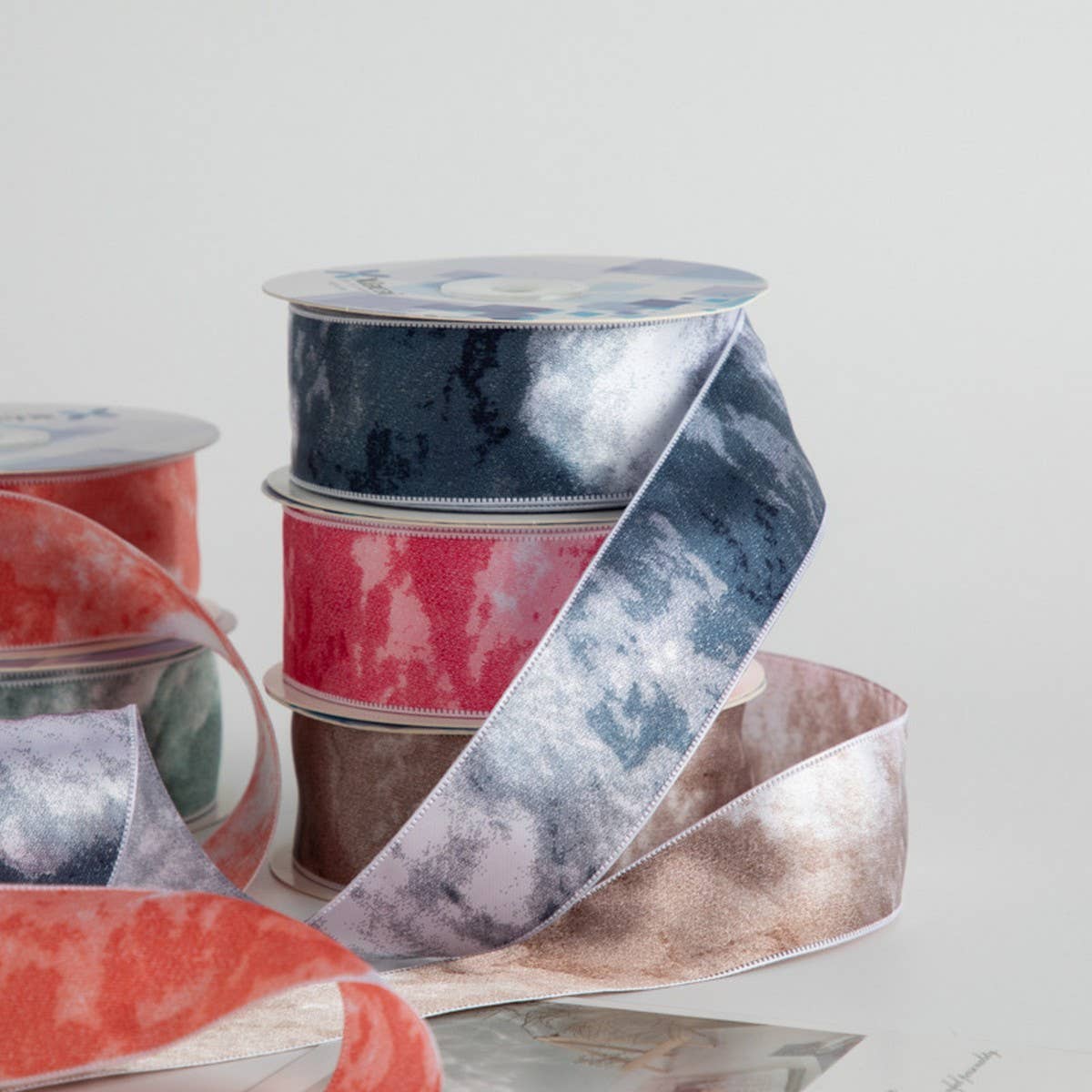 DIY FLORAL SILK GIFT PACKAGING RIBBON