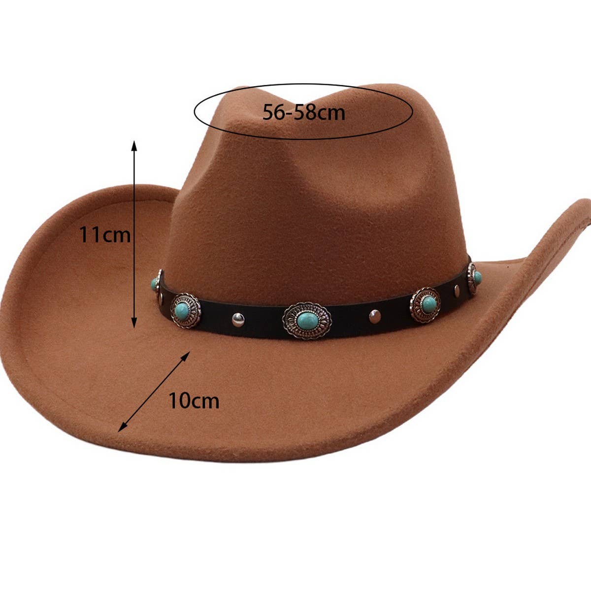Felt Cowboy Hat for Rodeo and Party_CWAH04380