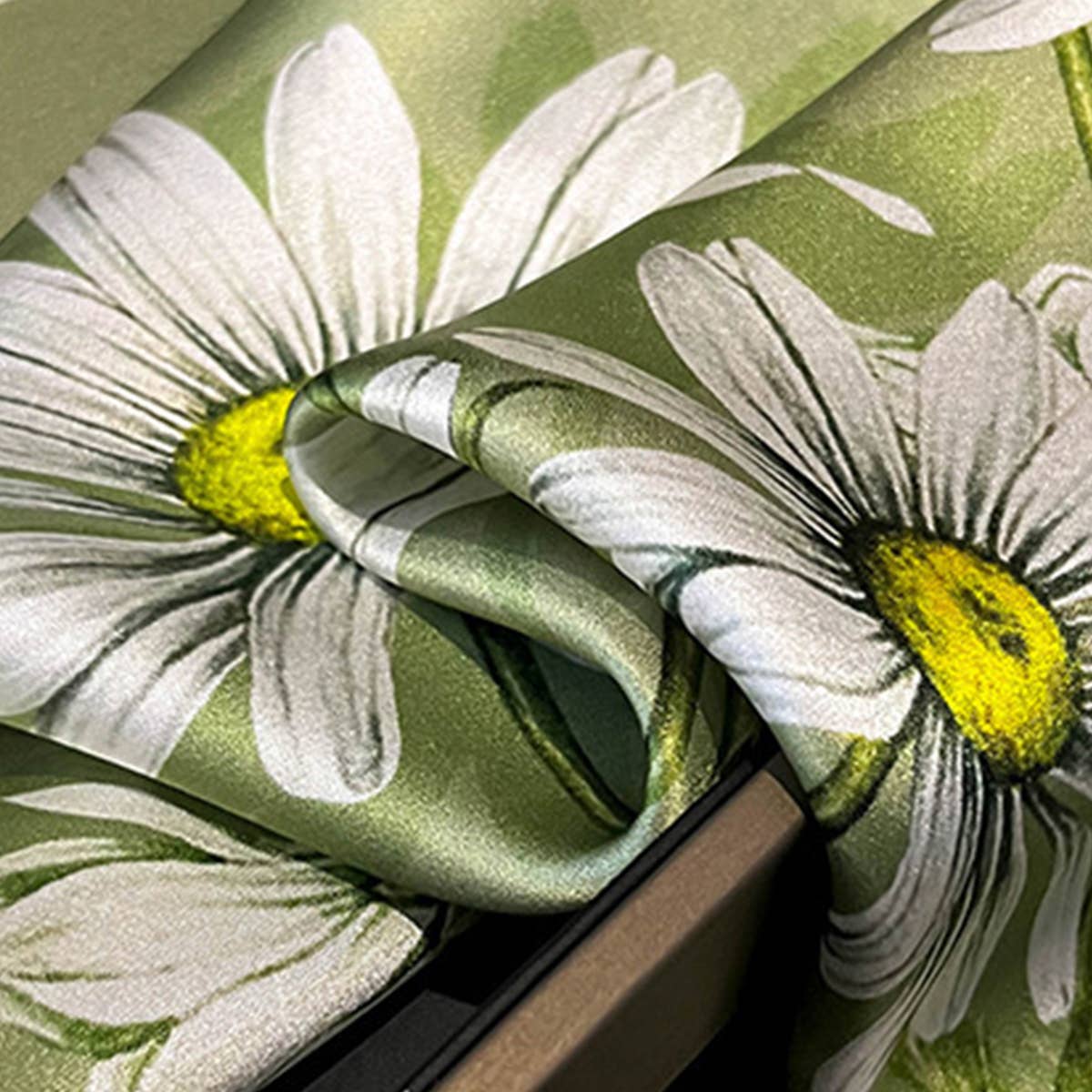 Mulberry Silk Scarf - Print Long Neck & Hair Wrap