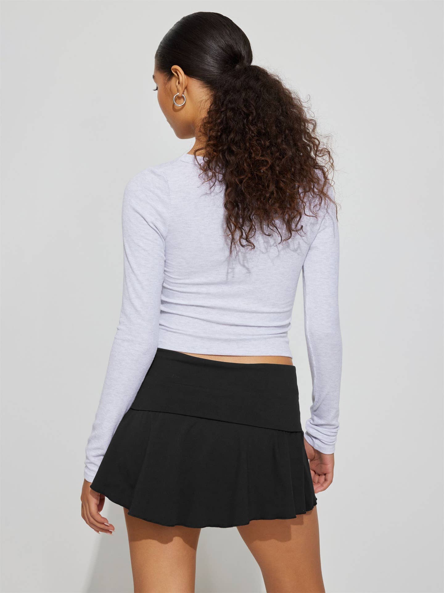 Solid-color anti-light safety pants short skirt