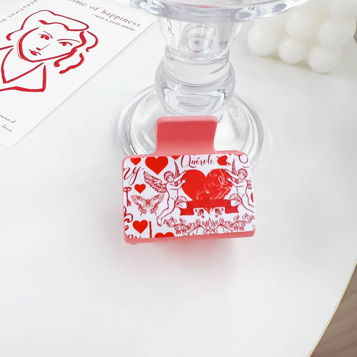 Romantic love plastic hairpins Valentine's Day