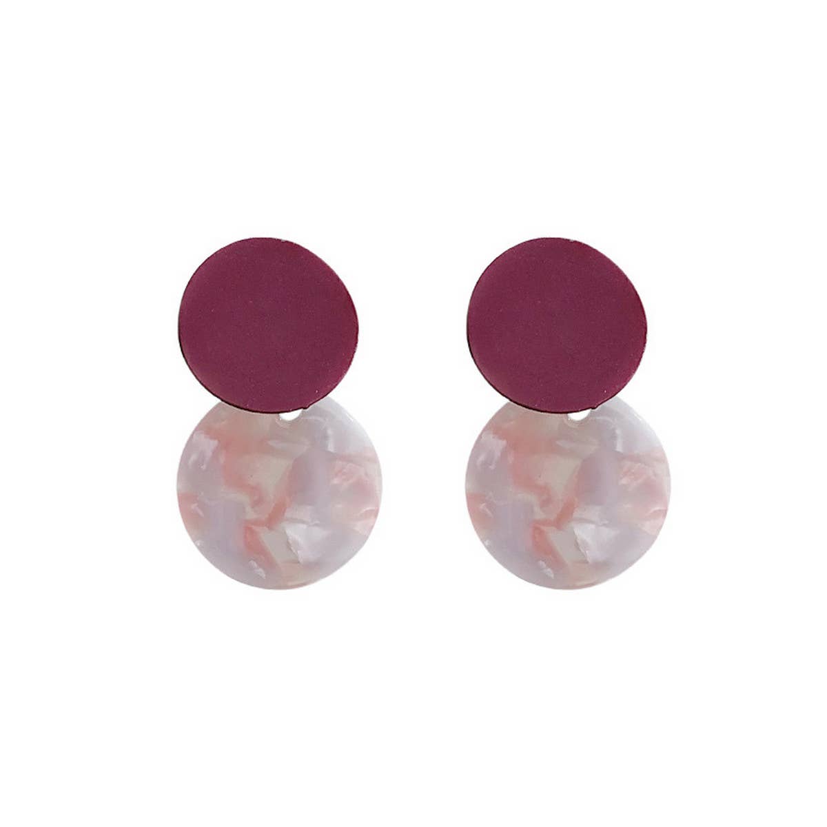 SIMPLE WARM COLOR SWEET EARRINGS_CWAJE1640