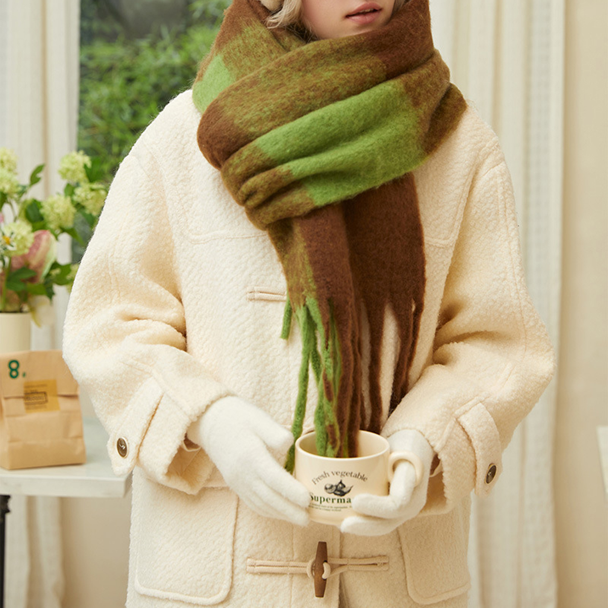 Soft Luxury Brushed Scarf ??Winter Commuter Wrap_CWASC2700