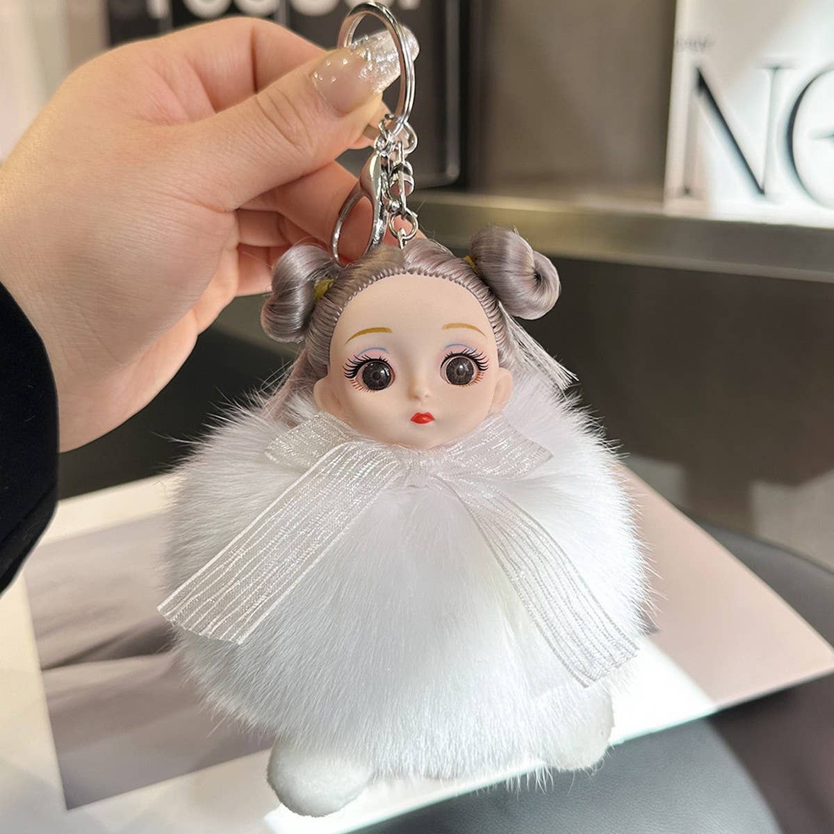 CUTE PRINCESS DOLL CAR KEYCHAIN BAG PENDANT