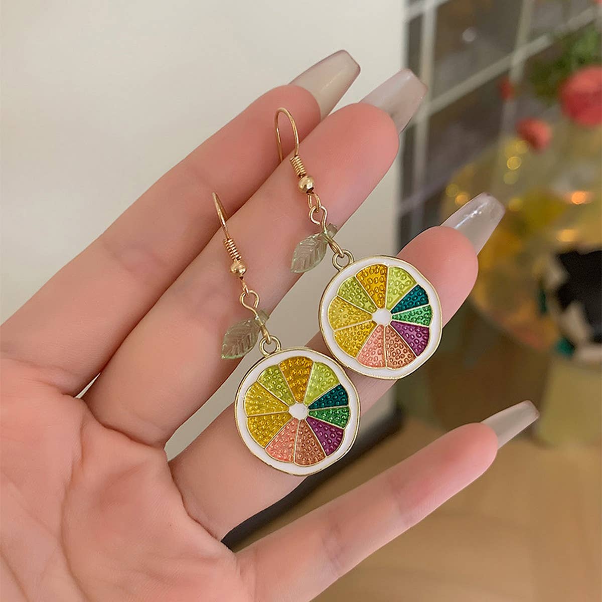 CUTE FRESH AND SWEET LEMON EARRINGS