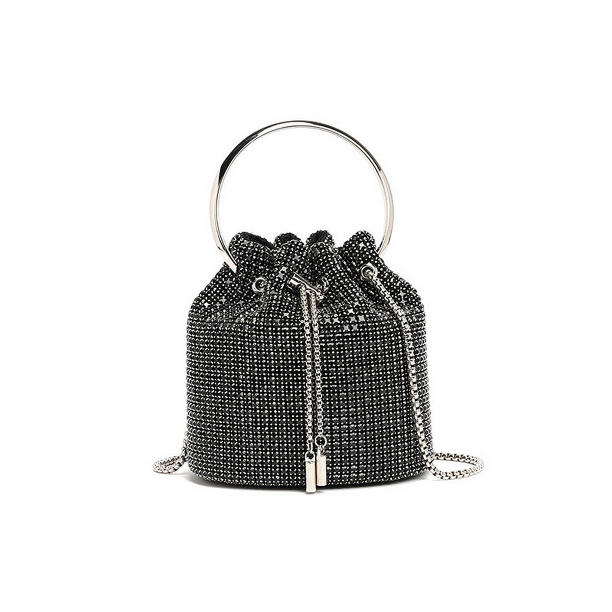 NEW FASHION CHAIN RHINESTONE EVENING BUCKET BAG_CWAB3583