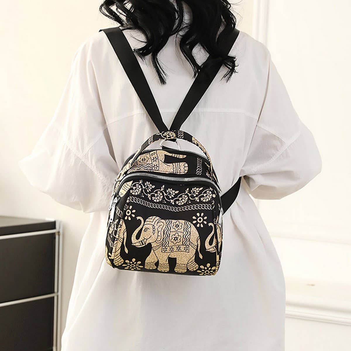 NYLON LARGE CAPACITY SHOULDER MESSENGER BAG_CWAB3488