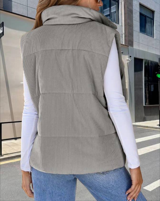 SOLID COLOR ALL-IN-ONE SLEEVELESS WAISTCOAT