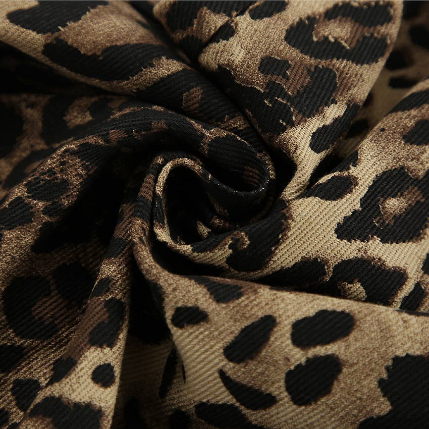 CWBLP1554_FASHION PERSONALITY LEOPARD PRINT WIDE LEG PANTS