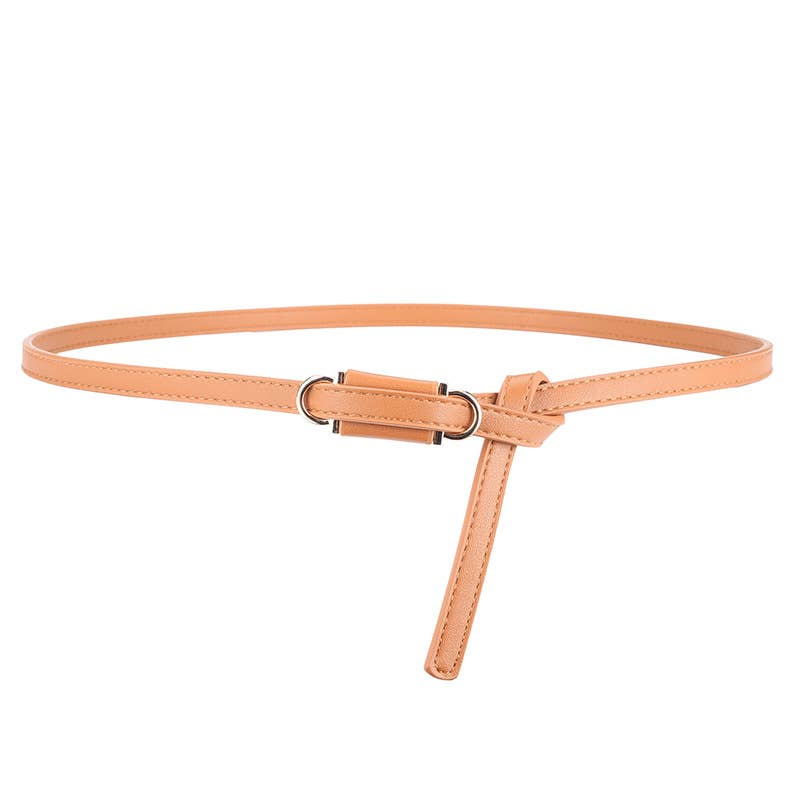 Personalized perforation-free thin waist belt