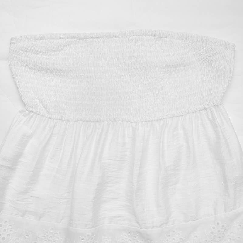 Lace patchwork hot girl strapless sleeved vest