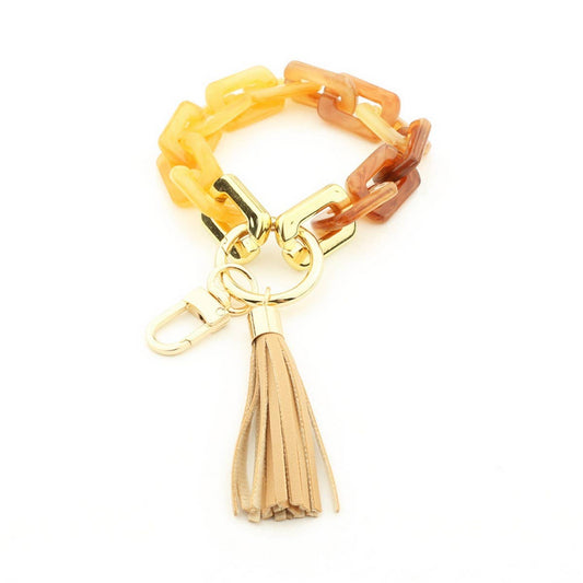 Colorful Acrylic Bracelet Keychain Resin Hand Strap_CWAB5020